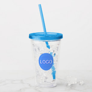 Corporate Logo Custom Branded Acrylic Tumbler
