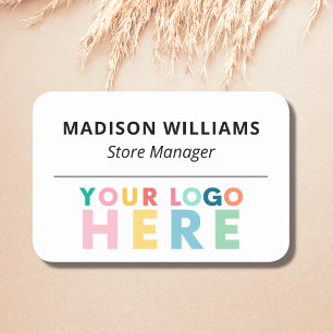 Corporate Logo Custom Employee Professional Name Tag