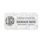 Corporate Logo Faux Marble Professional Employee