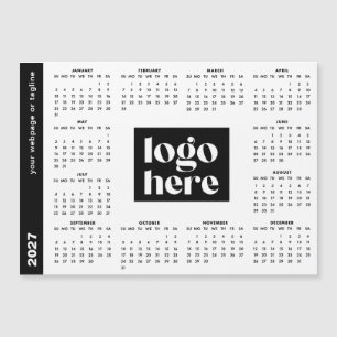 Corporate Logo Full Year 2027 Magnetic Calendar