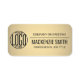 Corporate Logo Gold Colour Printed Plastic Employe