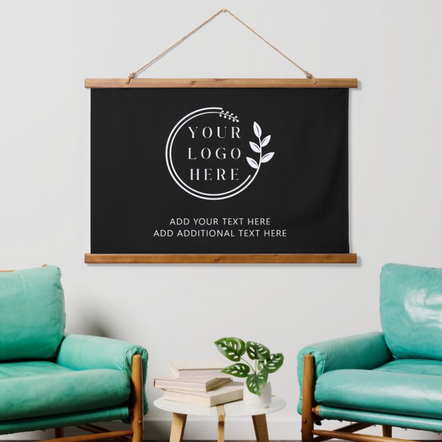 Corporate Logo Image Photo Picture DIY Text Hanging Tapestry (Living Room)