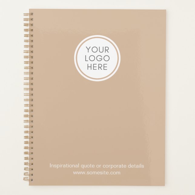 Corporate logo Notebook Planner & business info (Front)