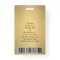 Corporate Logo Photo ID QR Barcode Brushed Gold
