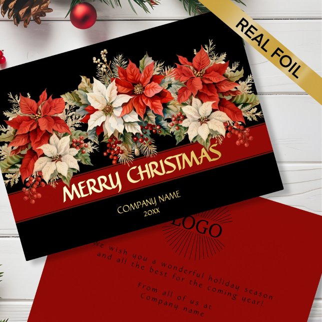 Corporate Merry Christmas  (Corporate Merry Christmas Foil Holiday Card.)