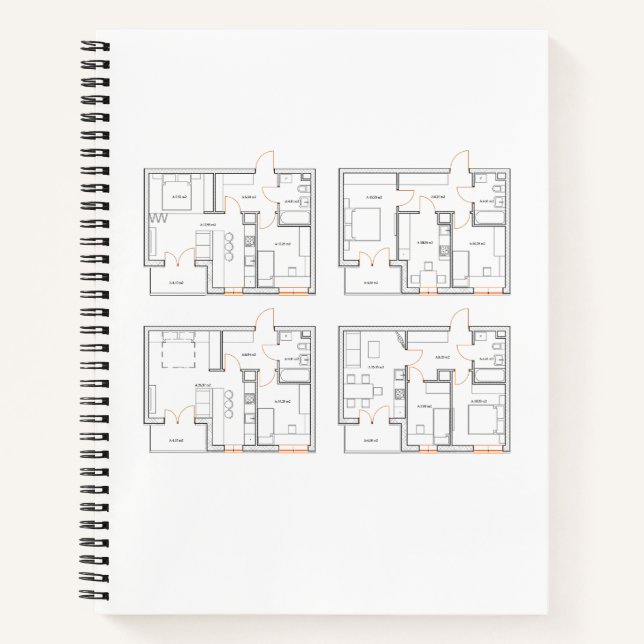 Corporate Notebook with Blueprint (Front)