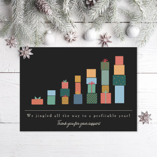 Corporate Office year end gifts chart Holiday Card