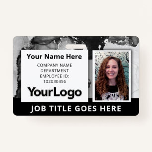 Corporate Photo ID Badge with Name
