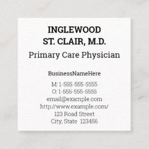 Corporate, Plain Business Card
