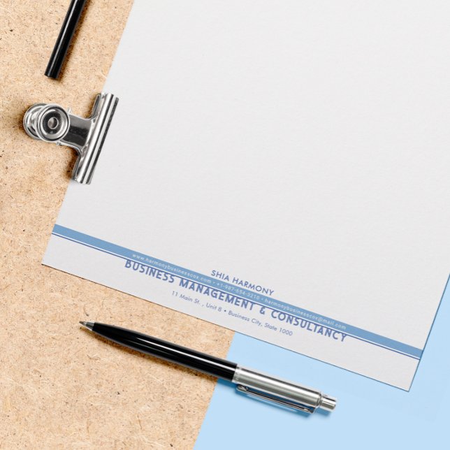 Corporate, Professional Blue Letterhead (Creator Uploaded)