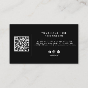 Corporate Professional Logo Design QR Code  Business Card