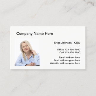Corporate Professional Photo Template Businesscard Business Card
