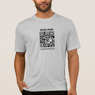 Corporate QR Scan Me Silver Staff T-Shirt