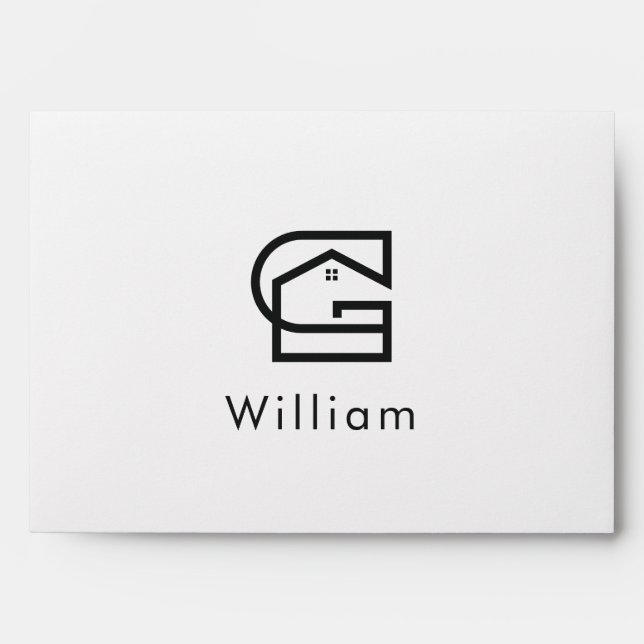 Corporate Real Estate Letter G House Envelope (Front)