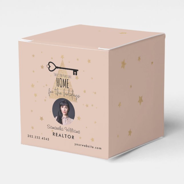 Corporate Real Estate Realtor Holiday Christmas Favour Box (Front Side)