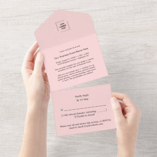 Corporate RSVP Event All-in-One Invite Design