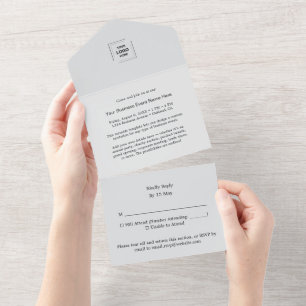 Corporate RSVP Event All-in-One Invite Design