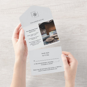 Corporate RSVP Photo All-in-One Event Invite