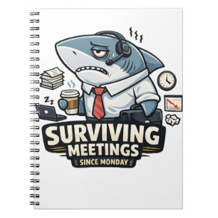 Corporate Shark Notebook Surviving Meetings Sinc