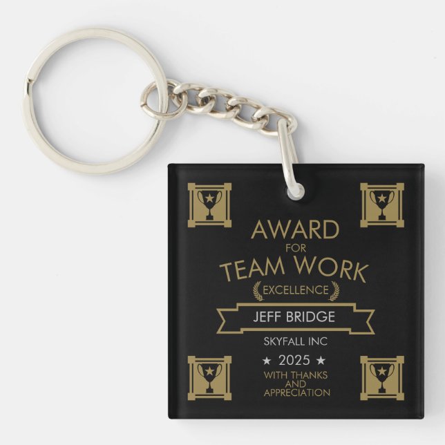 Corporate Staff Award Key Ring (Front)
