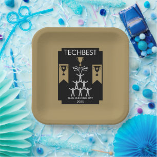 Corporate Staff Team Building Event Paper Plate