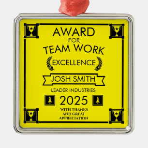 Corporate Staff Team Work Award Metal Tree Decoration