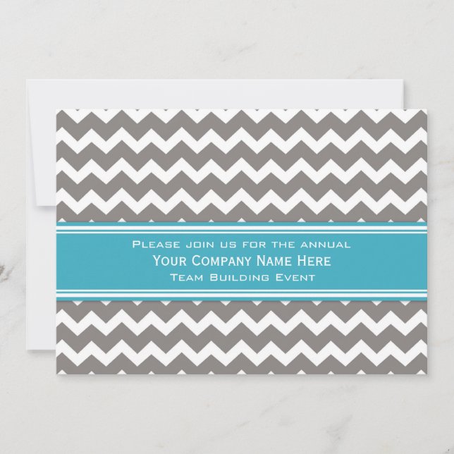 Corporate Team Building Event Invitation Grey (Front)