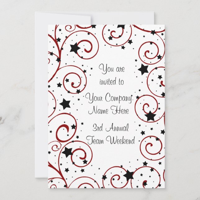 Corporate Team Building Event Invitations (Front)