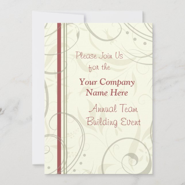 Corporate Team Building Event Weekend Invitations (Front)