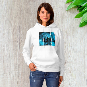 Corporate Team Silhouette Futuristic Business Hoodie