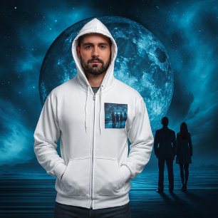 Corporate Team Silhouette Futuristic Business Hoodie