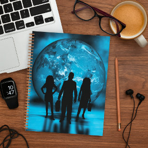 Corporate Team Silhouette Futuristic Business Planner