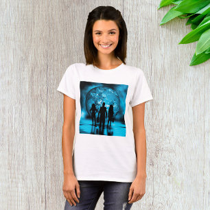 Corporate Team Silhouette Futuristic Business T-Shirt