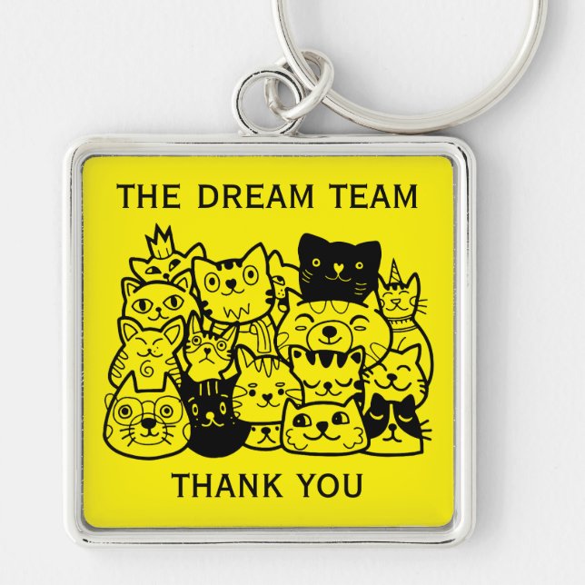 Corporate Team Thanks Key Ring (Front)