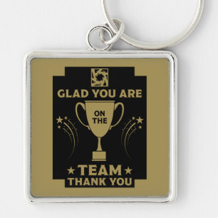 Corporate Team Thanks Key Ring