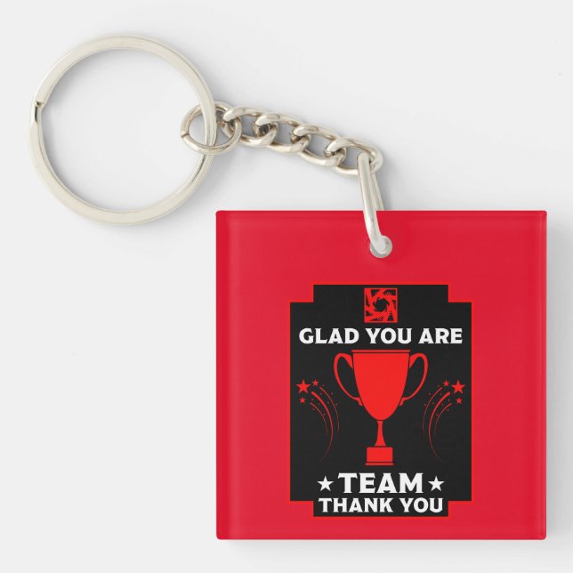 Corporate Team Thanks Key Ring (Front)
