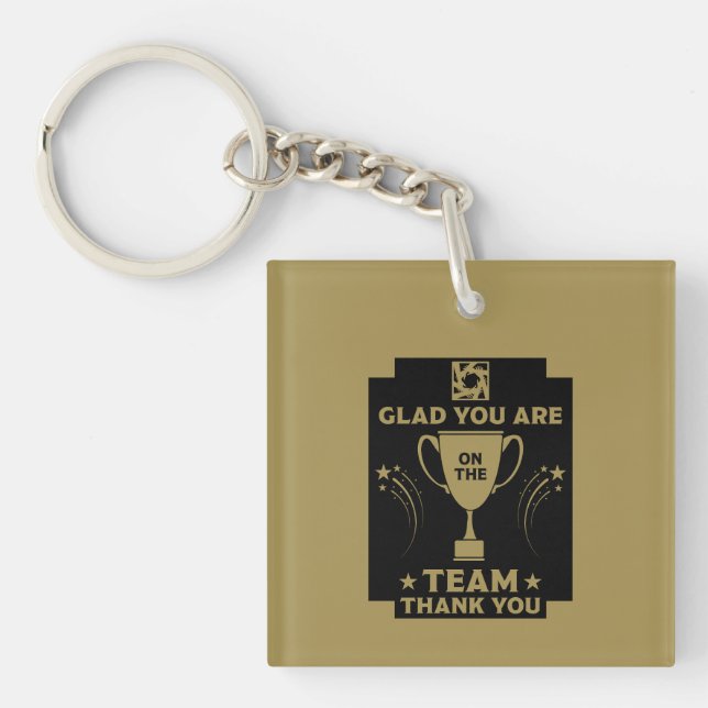 Corporate Team Thanks Key Ring (Front)