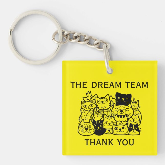 Corporate Team Thanks Key Ring (Front)