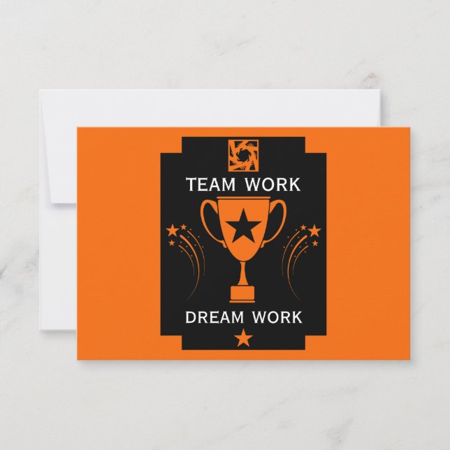 Corporate Team Thanks Thank You Card (Front)