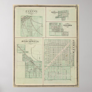 Corporate Town of Fowler, Benton Co Poster