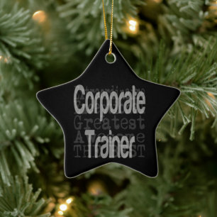 Corporate Trainer Extraordinaire Ceramic Tree Decoration