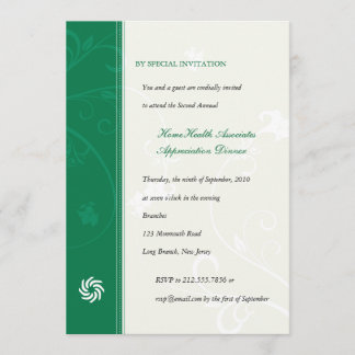 Corporate Vines Emerald Invitation