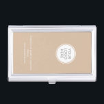 Corporate with logo and business info business card holder<br><div class="desc">Make this Corporate design with logo and business info your own. A template in a modern minimalist style which can be easily updated with your company logo and company slogan or info. If you need any help personalising this product, please contact me using the message button and I'll be happy...</div>
