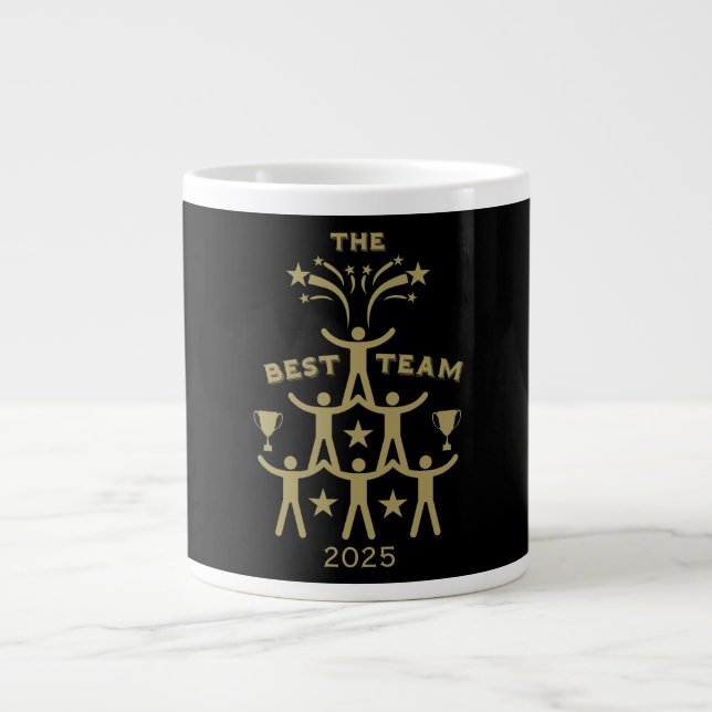 Corporate Work Team Gifts Large Coffee Mug (Front)