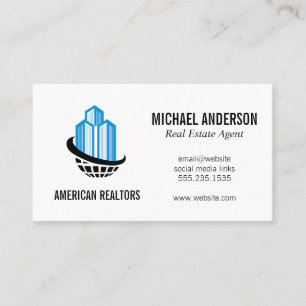 Corporation Building Logo Business Card
