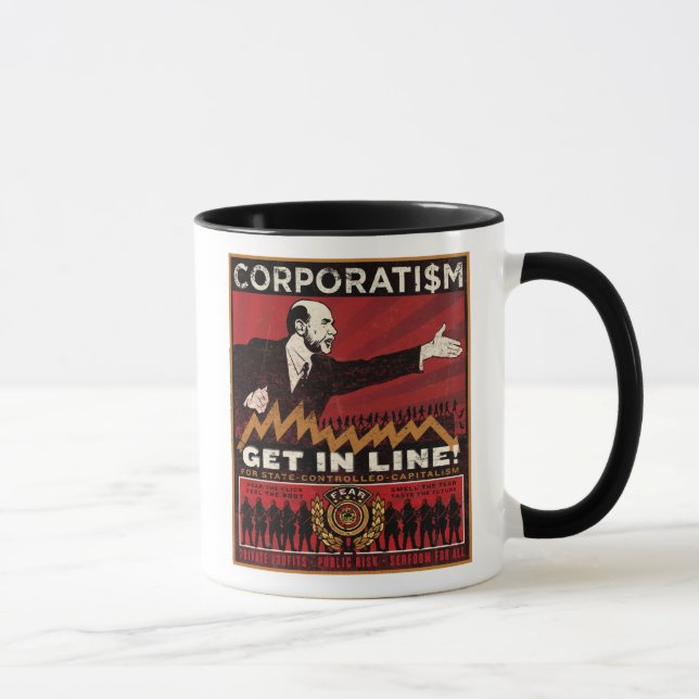 Corporatism Propaganda Mug (Right)