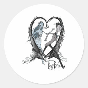 Corpse Bride Runaway Groom _1  Classic Round Sticker