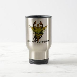 Corpsman up travel mug