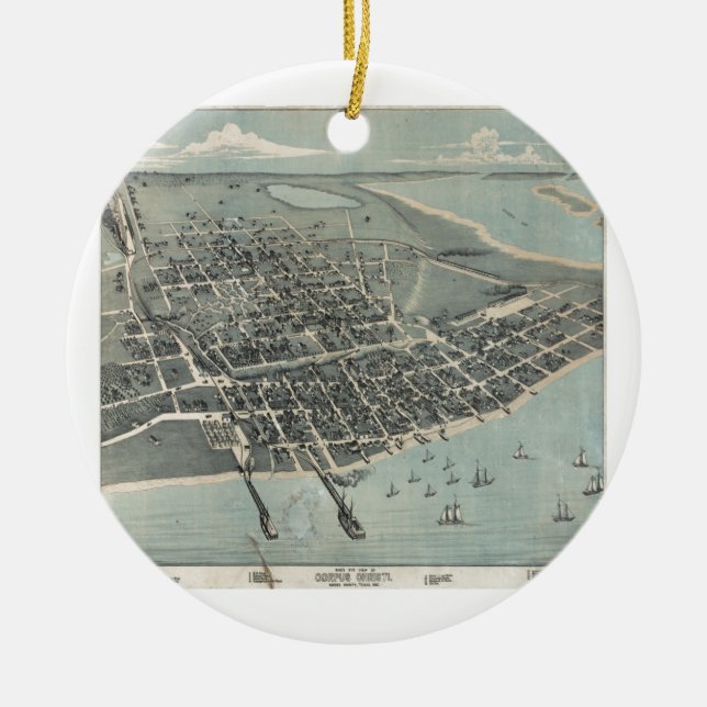 corpus christi ceramic tree decoration (Front)