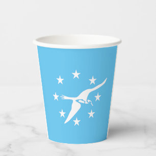 Corpus Christi (Texas) city flag paper cups